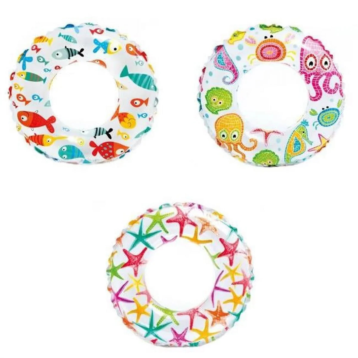 20 in. Inflated Sizewim Rings, Assorted Print - Case of 36