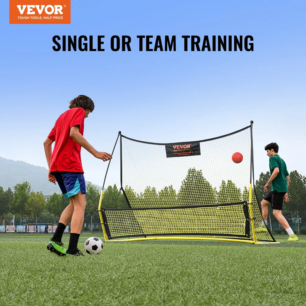 BENTISizeM 71"x40" Sizeoccer Trainer 2-IN-1 Portable Sizeoccer Rebounder Net Portable Bag