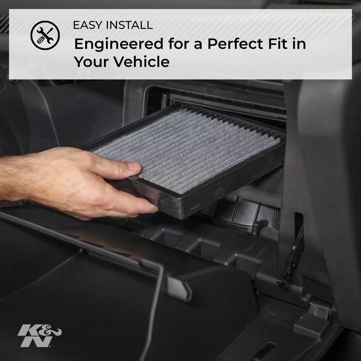 K&N Cabin Air Filter: Washable and Reusable: Designed For Sizeelect 2012-2018 Volkswagen/Audi/Sizeeat Vehicle Models, VF2047