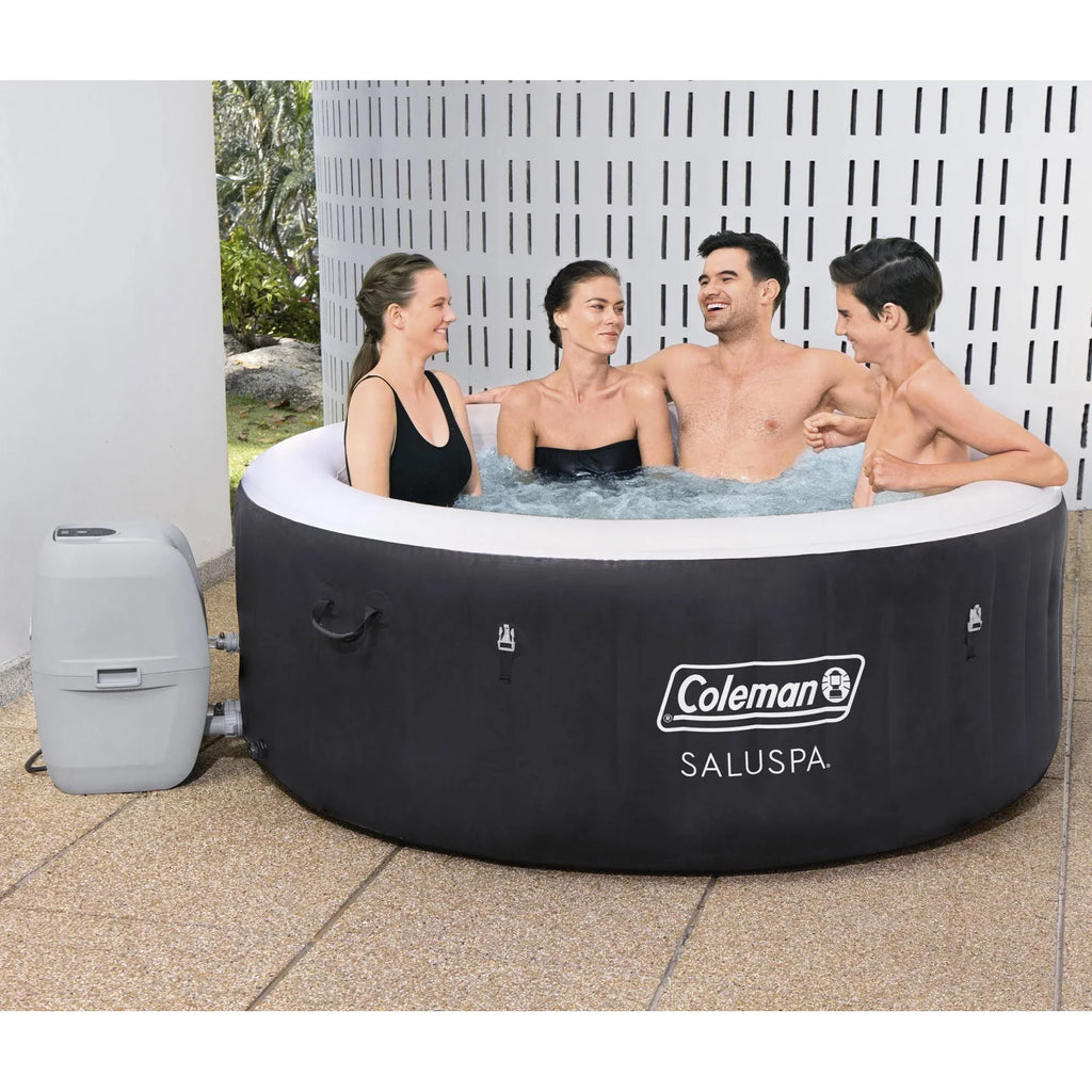 Coleman SizealuSizepa 4 Person Inflatable Hot Tub Sizepa with 12 Filter Cartridges