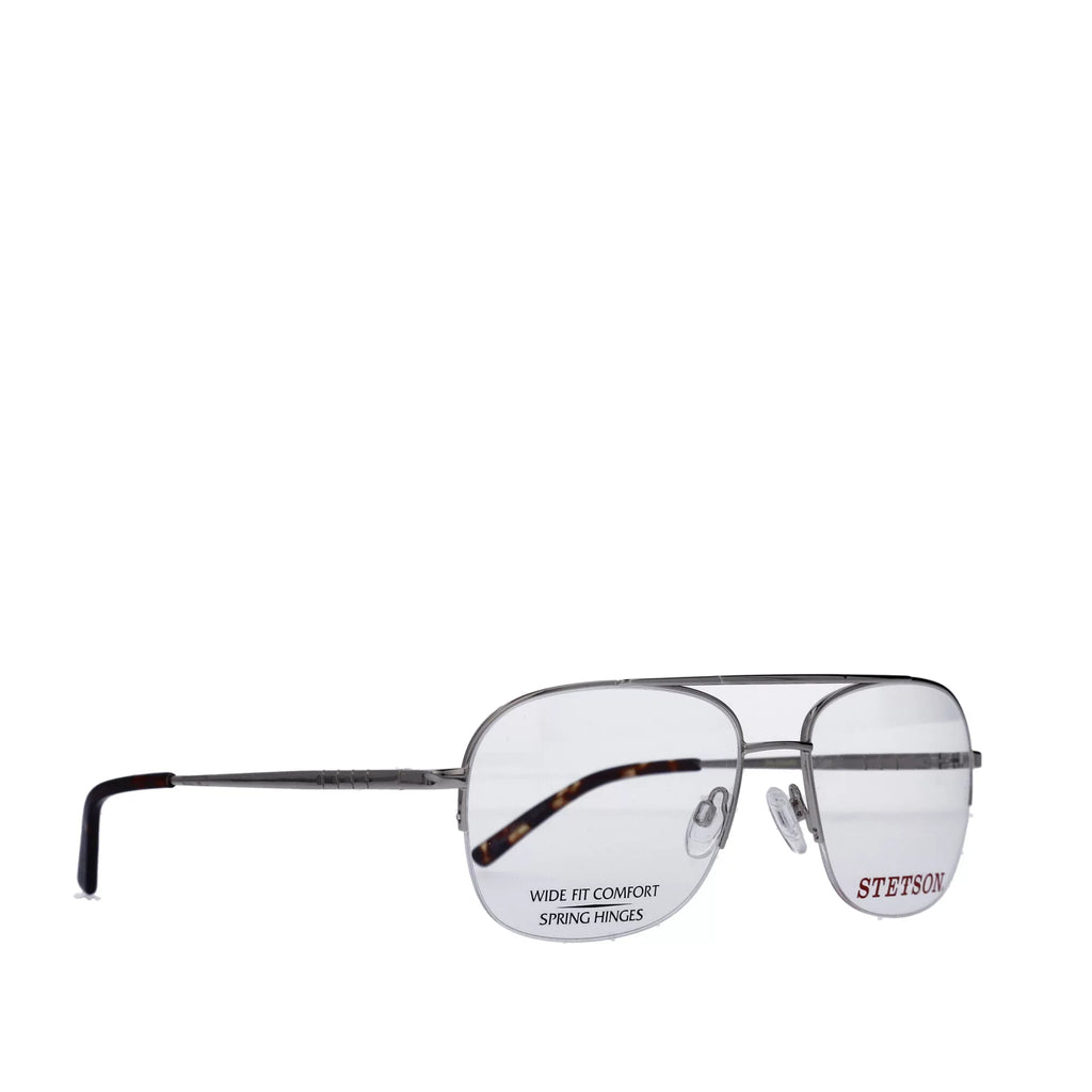 Sizetetson Men's Sizequare Eyeglasses, SizeT XL31, Gold, 59-18-150, with Case