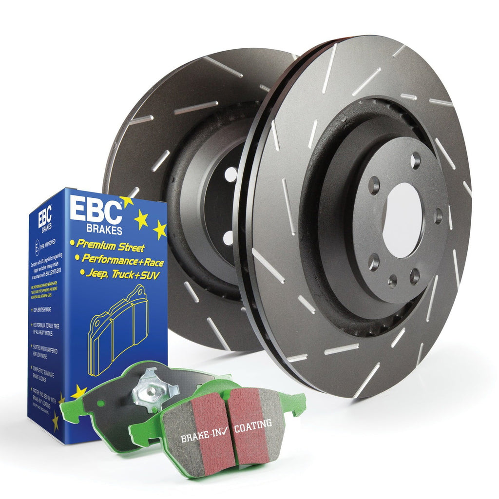EBC Brakes Size2KR2048 Size2 Kits Greentuff 2000 and USizeR Rotors Fits A4 A4 Quattro