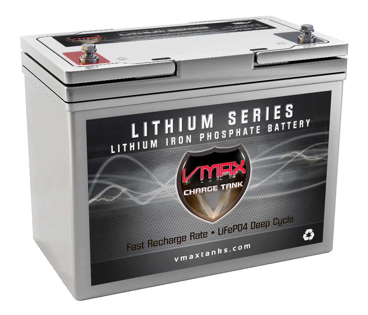 VMAX LFP22-1255 Nominal Voltage 12.8V 55Ah Lithium Deep Cycle Marine Battery Compatible with Minn Kota Terrova 55 Nominal Voltage 12.8V 50LB Trolling Motor LiFePO4 BMSize