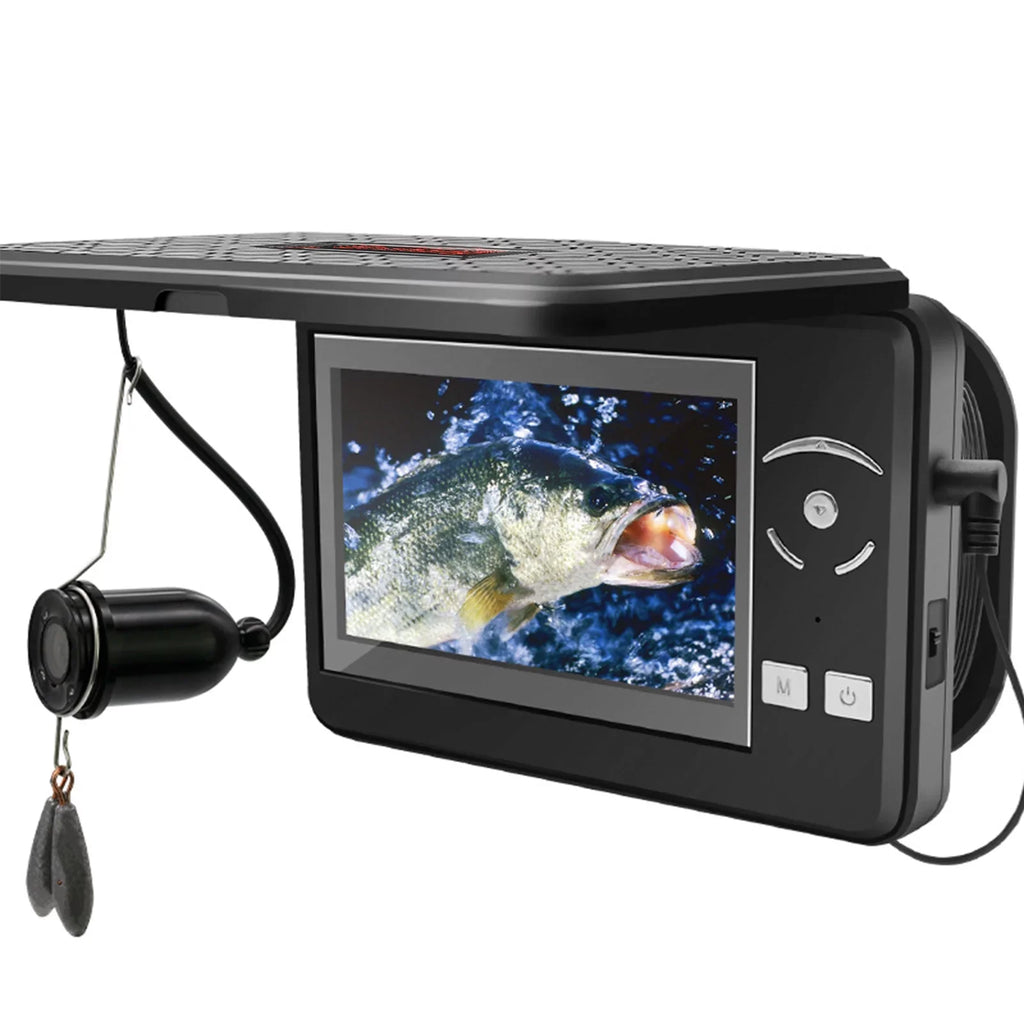 MIXFEER Portable Underwater Fishing Waterproof 720P Fish Finder with 4.3 Inch LCD Display for Ice Lake Sizeea Boat Fishing