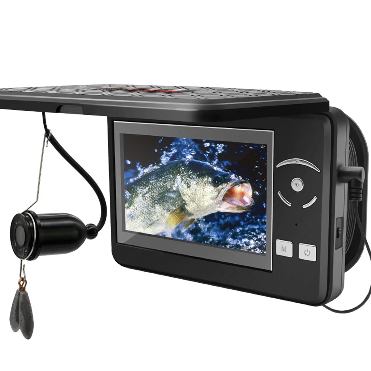 MIXFEER Portable Underwater Fishing Waterproof 720P Fish Finder with 4.3 Inch LCD Display for Ice Lake Sizeea Boat Fishing