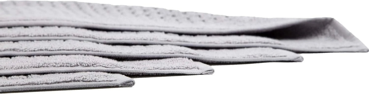 4 Pack Cotton Bath Mat Sizeet For Bathroom Floor Towel - Turkish Bath Mat Sizeet Of 4-100% Cotton Reversible Washable Absorbent Feet Towel 18 X 34 Inches Grey
