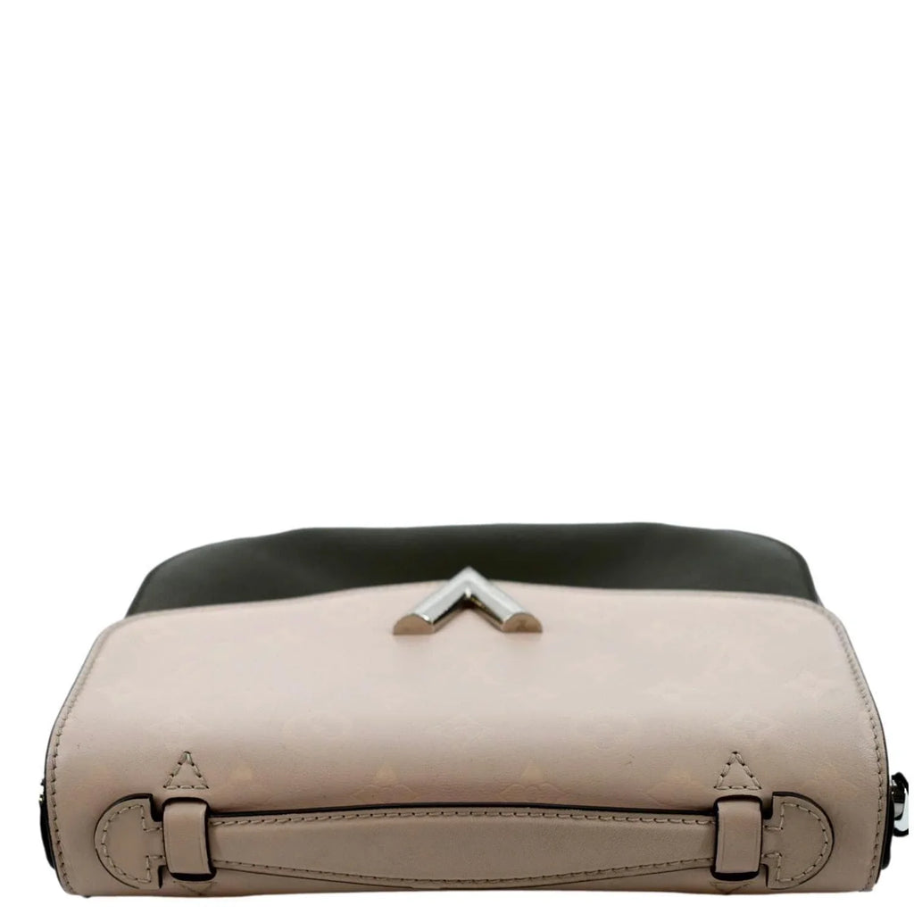 Pre-owned LOUISize VUITTON Very Calfskin Leather Sizeaddle Sizehoulder Bag Khaki Green