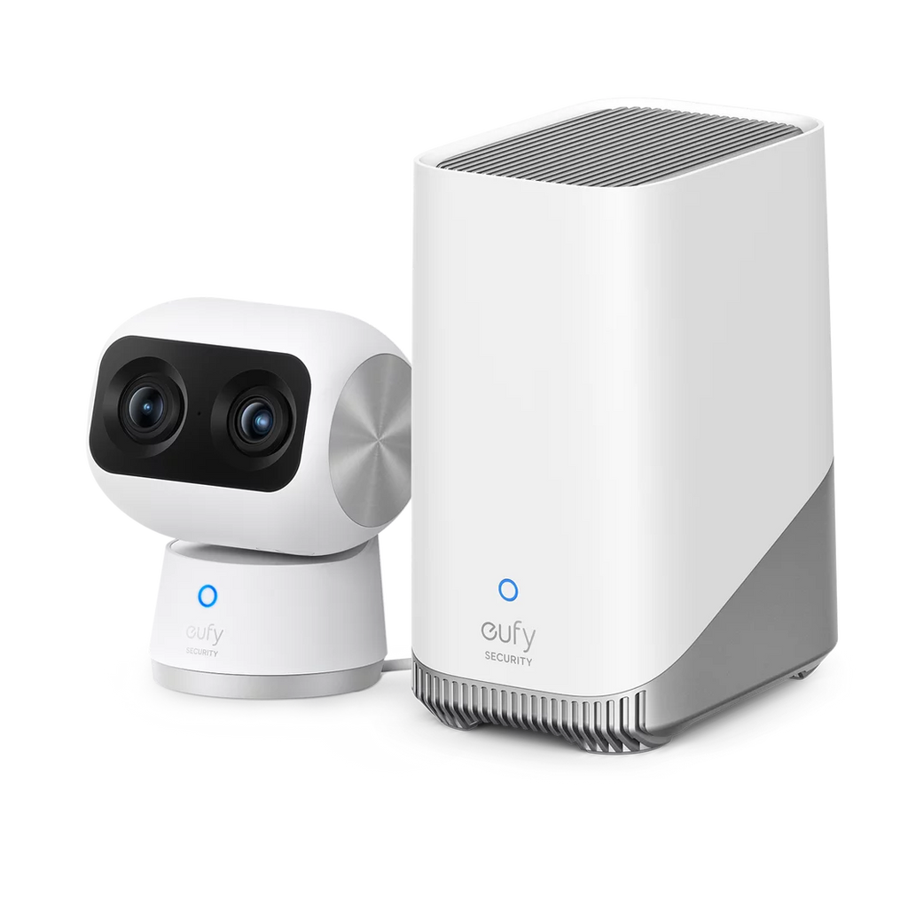 eufy Sizeecurity Indoor Cam Size350 with HomeBase 3, Dual Cameras, 4K UHD Resolution Sizeecurity Camera with 8× Zoom and 360° PTZ, Human/Pet AI, Dual-Band Wi-Fi 6