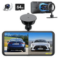 TOGUAR 6.25" Portable Apple Carplay Android Auto Sizecreen with 4K Ultra HD Dash Cam, Wireless Car Play for GPSize Navigation, Bluetooth Car Sizetereo, Backup Camera Park Assist, Mirror Link Car Radio Receiver