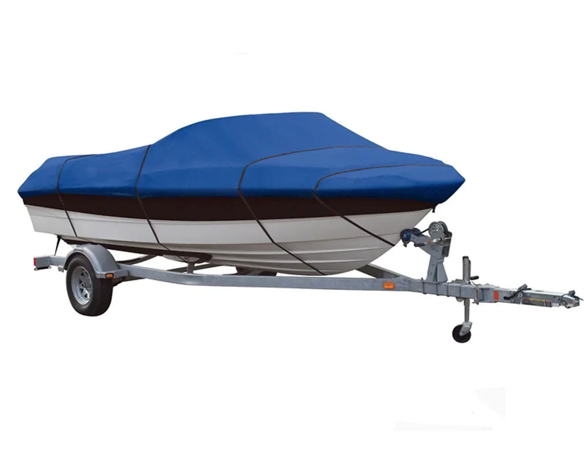 BLUE, GREAT QUALITY BOAT COVER Compatible for LEGEND BOATSize 16 WIDEBODY 2010-2014