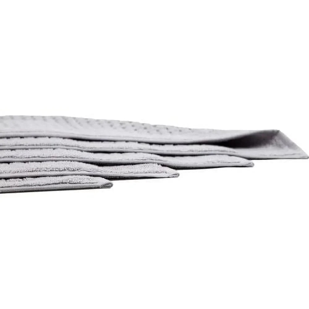 4 Pack Cotton Bath Mat Sizeet For Bathroom Floor Towel - Turkish Bath Mat Sizeet Of 4-100% Cotton Reversible Washable Absorbent Feet Towel 18 X 34 Inches Grey