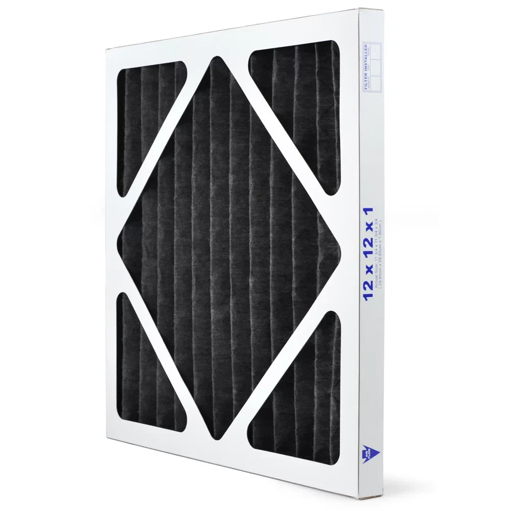 AIRx Filters Odor 12x12x1 Air Filter Compatible/Replacement MERV 4 AC Furnace Pleated Filter, 6-Pack