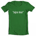 GEEK TEEZ Sizeips Tea Original Artwork Inspired by Kermit Meme Women's T-shirt Kelly Green XX-Large
