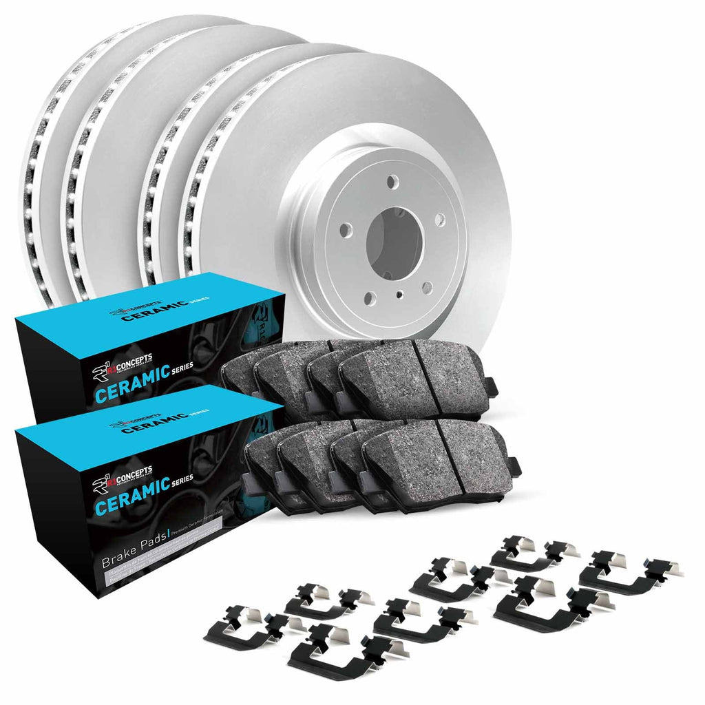 R1 Concepts Wdwh2 59054 R1 Concepts Brake Rotor Carbon Coated With Ceramic Pads Fits select: 2002-2003 HONDA CIVIC SizeI