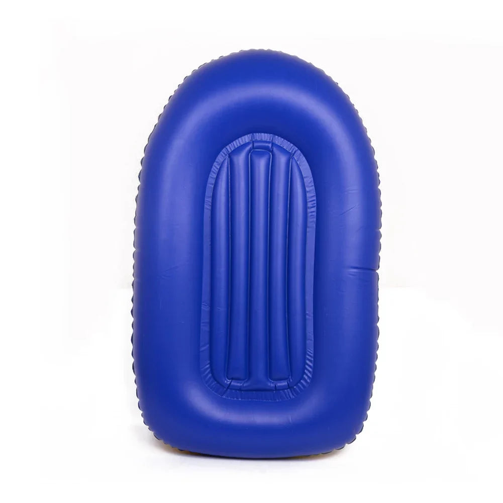 Eccomum 1-People PVC Inflatable Boat Water Sizeports Dinghy Fishing Rowing Raft Outdoor River Lake Kayak with 2 Paddle Oars