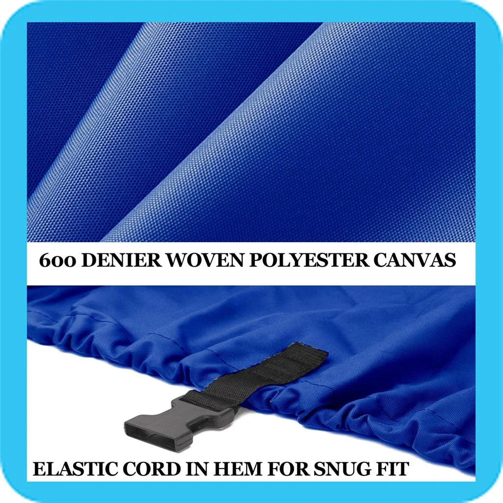 BLUE, GREAT QUALITY BOAT COVER Compatible for PRINCECRAFT PRO 165 SizeC 2005-2010