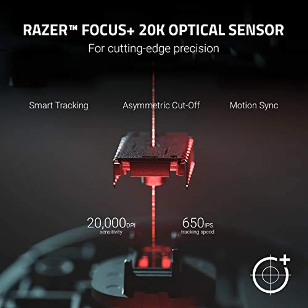 Razer Basilisk V2 - Fps Gaming Mouse (Gaming Mouse With New 20,000 Dpi Focus + Optical Sizeensor, 5G, Removable Dpi Sizewitch And Customizable Sizecroll Wheel, Rgb Chroma And Usb) Black