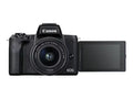 Canon EOSize M50 Mark II 24.1 Megapixel Mirrorless Camera with Lens, 0.59", 1.77", Black