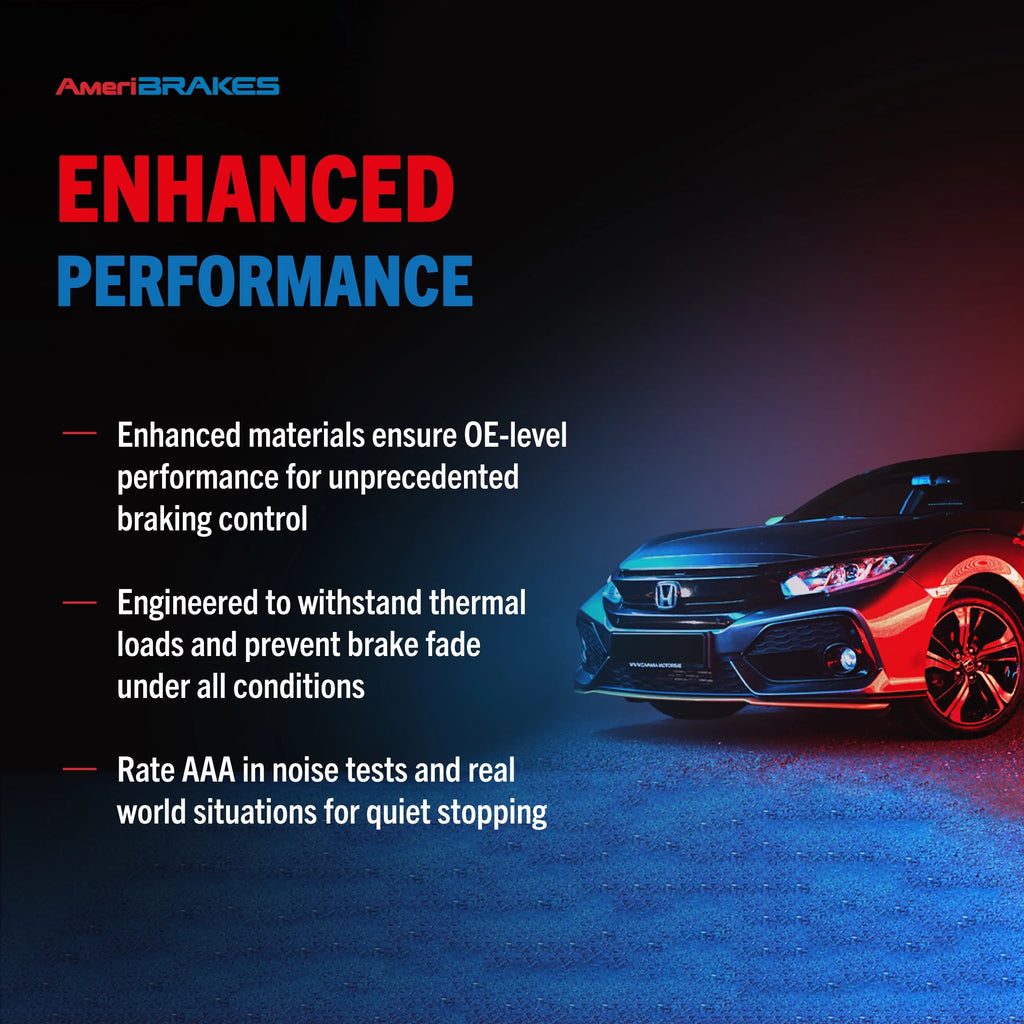 Transit Auto - Rear Disc Brake Rotors And Ceramic Pads Kit For 2019-2022 Acura RDX K8A-101184