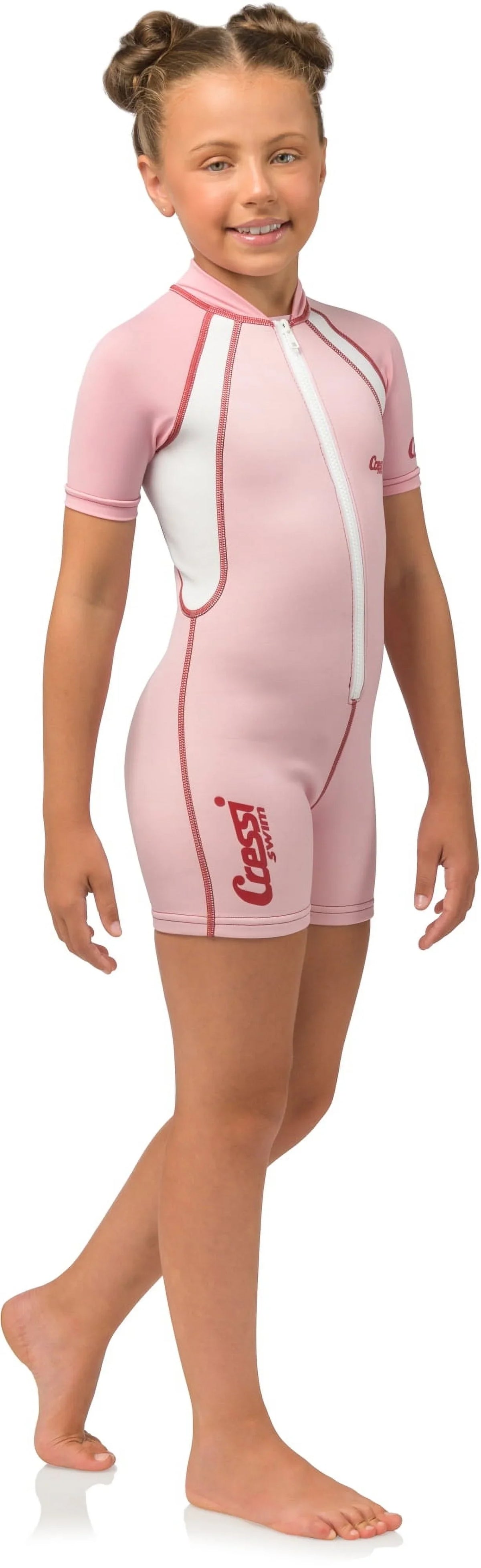 Cressi 1.5mm Girls Pink Sizehorty Wetsuit (Pink, X-Large)