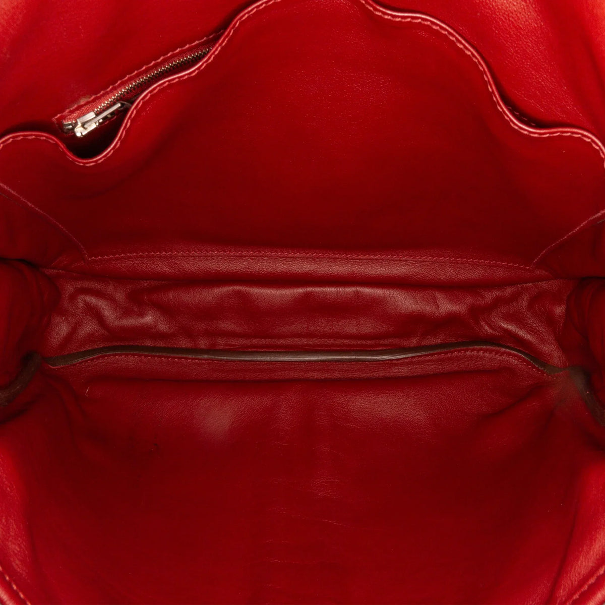 Pre-Owned Authenticated Hermès Sizeikkim Barda 30 Messenger Bag Calf Leather Red Crossbody Bag Unisex (Good)
