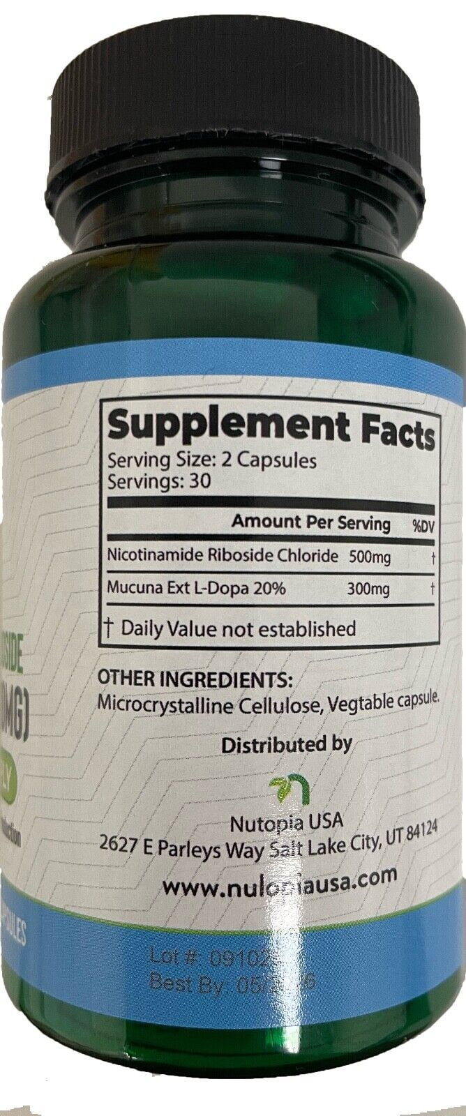 NR - Nicotinamide Riboside 500mg (60 Veg Capsules) NAD+ Booster