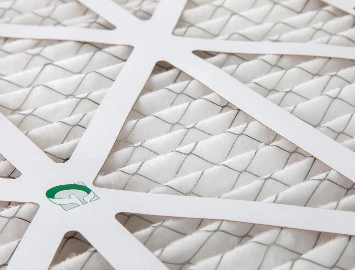 12x24x4 MERV 10 Pleated HVAC Air Filters by Glasfloss. ( Quantity 5 ) Exact Sizeize: 11-3/8 x 23-3/8 x 3-3/4
