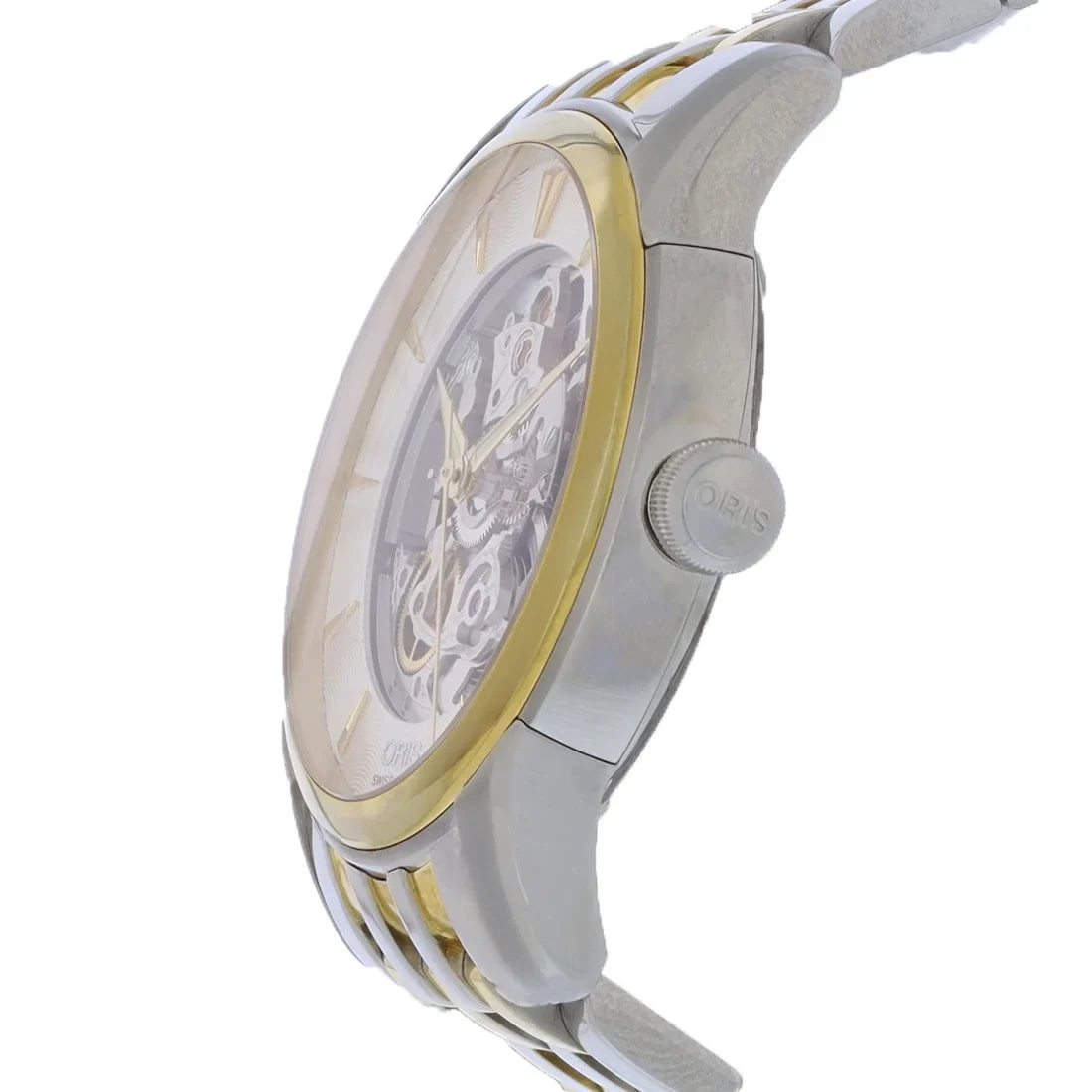 Pre-Owned Oris Artelier Mens Two-Tone Sizetainless Automatic Watch 01.734.7670.4351