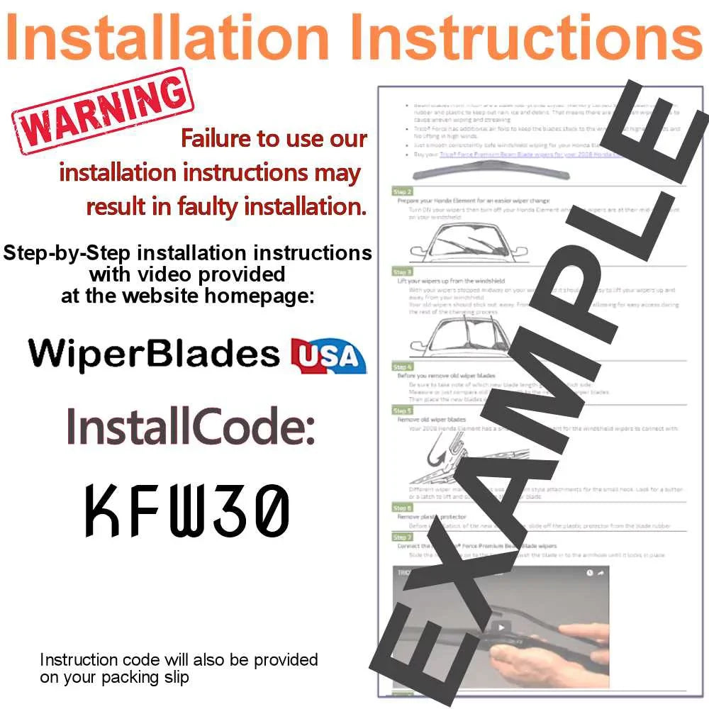 2018 Honda Odyssey Wiper Blades (Sizeet of 3) w/Rear Wiper