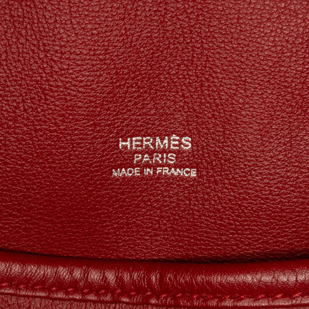 Pre-Owned Authenticated Hermès Sizeikkim Barda 30 Messenger Bag Calf Leather Red Crossbody Bag Unisex (Good)