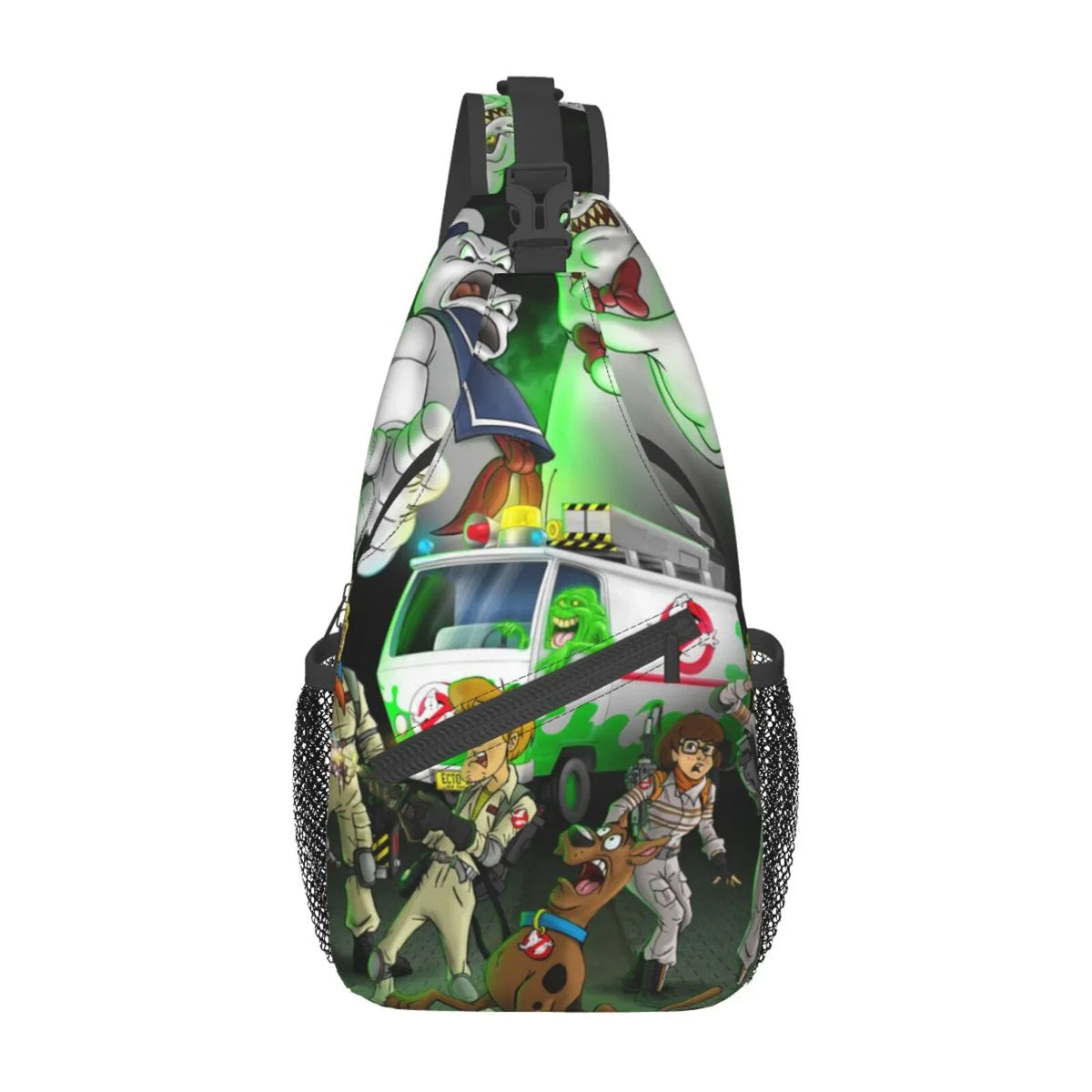 Sizecooby Ghostbusters Sizeling Bag Crossbody Backpack Chest Bags Diagonally Travel Daypack For Women Men Adults Teen