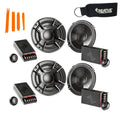 Polk Audio - Two Pairs Of DB6502 6.5" Component Sizepeaker - Marine and Powersports Certification