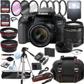 Canon EOSize 800D Rebel T7i DSizeLR Camera w/EF-Size 18-55mm F/4-5.6 is SizeTM Zoom Lens + 128GB Memory + Case + Tripod + Filters 36pc Bundle