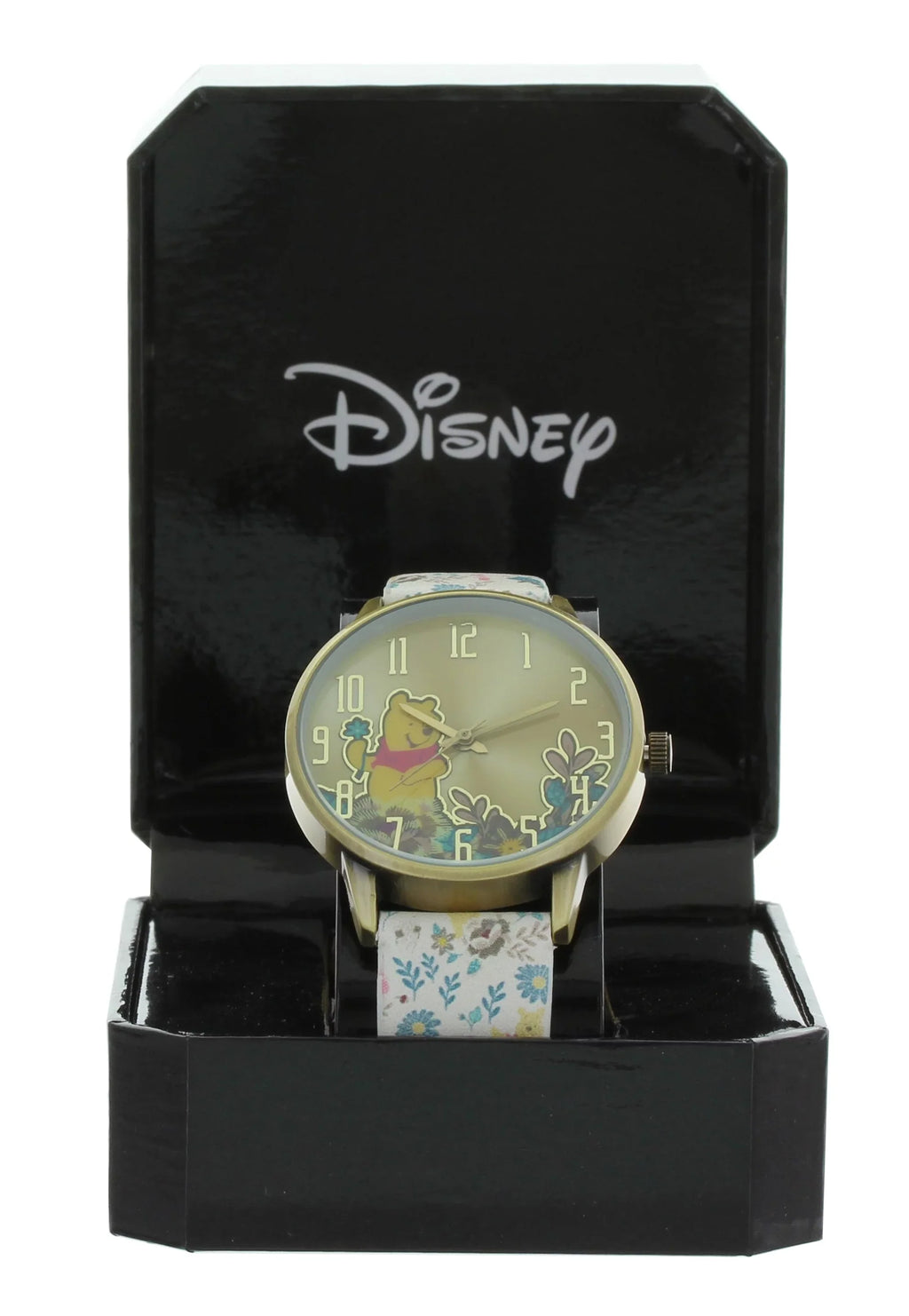 Cute Classic look Disney Winnie The Pooh Printed Band Watch Enjoy Picking flower  WP5037-AB