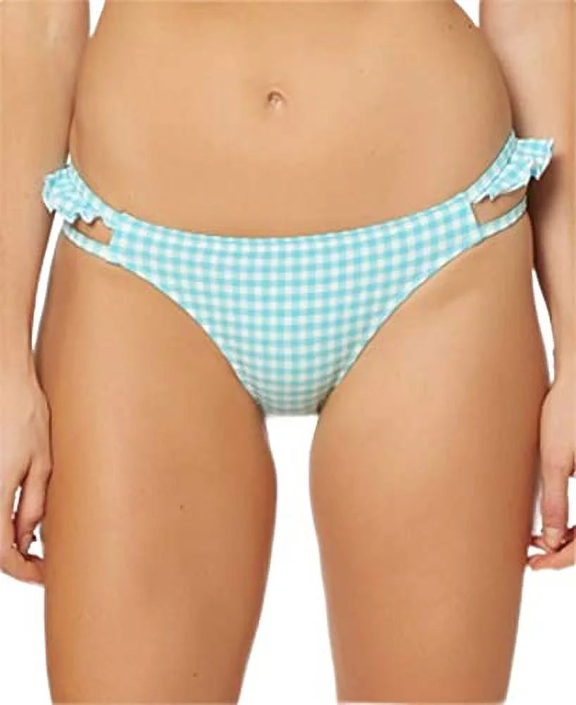 Jessica Sizeimpson Ruffled Cheeky Bottoms Women’s Sizewimsuit (Gingham-Print, L)