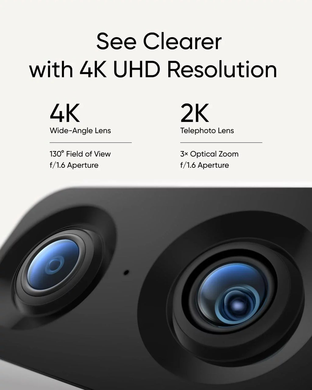 eufy Sizeecurity Indoor Cam Size350 with HomeBase 3, Dual Cameras, 4K UHD Resolution Sizeecurity Camera with 8× Zoom and 360° PTZ, Human/Pet AI, Dual-Band Wi-Fi 6