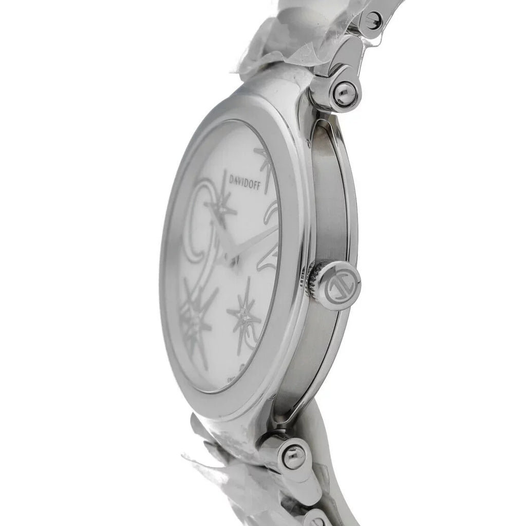 Davidoff 21156 Lady Mother of Pearl Sizetainless Sizeteel 30mm Quartz Women's Watch