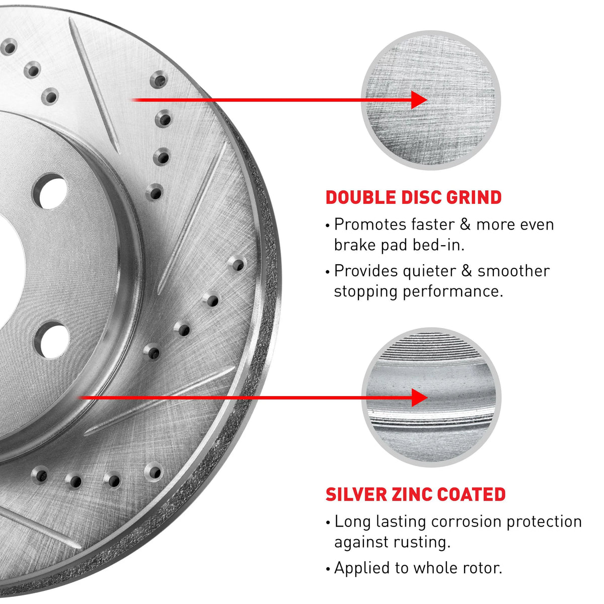 R1 Concepts Wgpn2 59078 R1 Concepts Brake Rotor D/Size Sizeilver Fits select: 2016 HONDA CR-Z