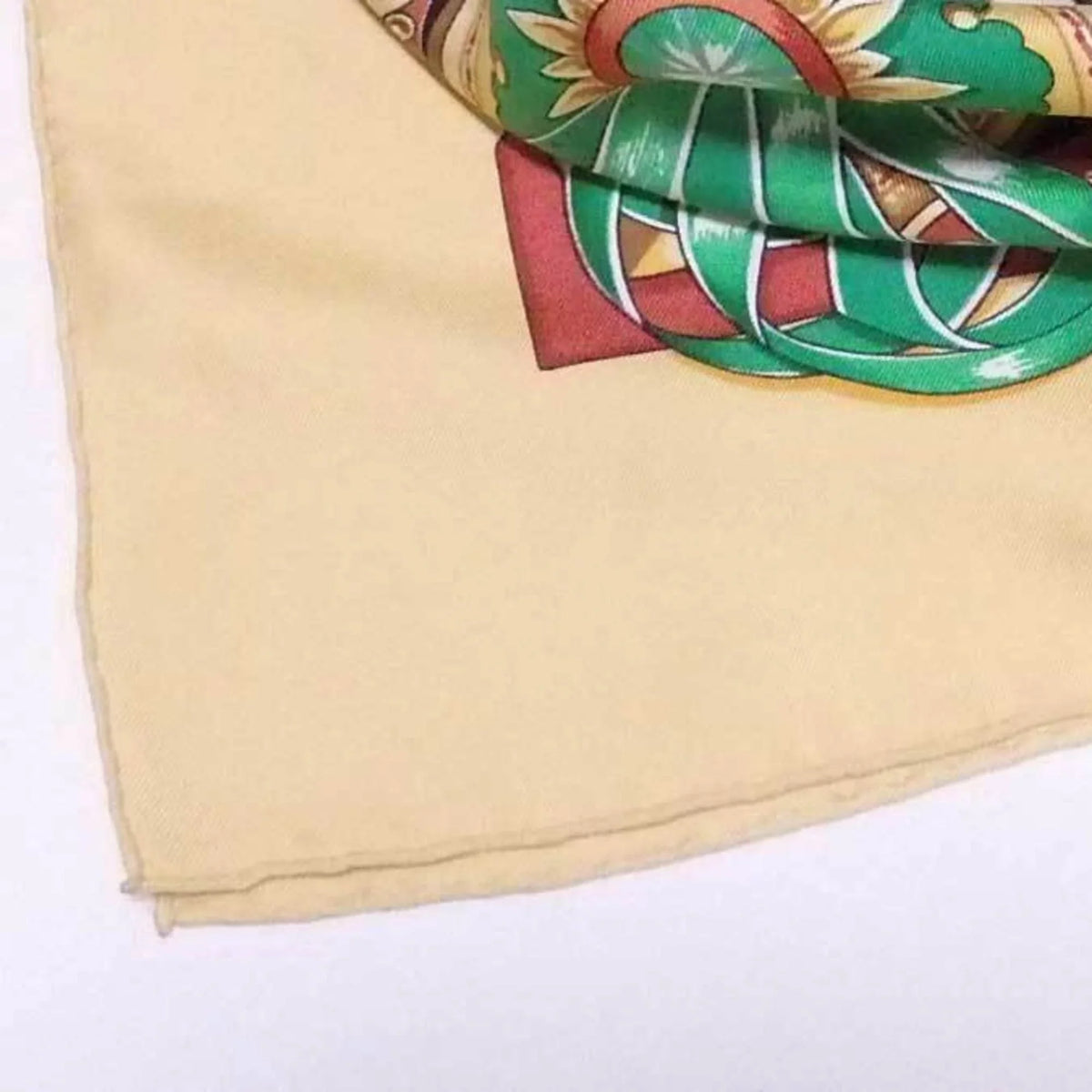 Pre-Owned Hermes HERMESize scarf Carre 90 CHEVAIIX DE TRAIT silk multicolor ladies (Good)