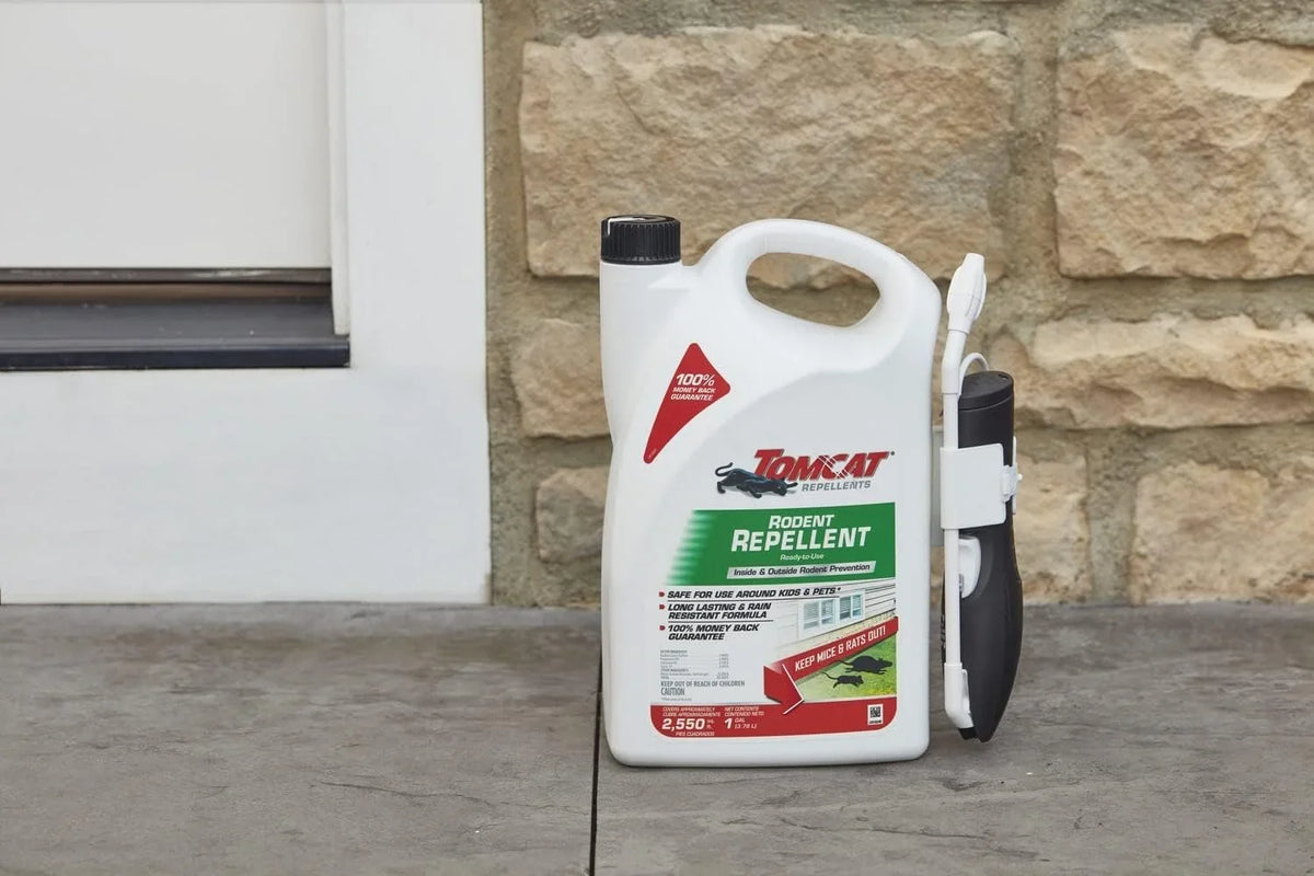 Tomcat Rodent Repellent for Indoor and Outdoor Mouse and Rat Prevention, Ready-to-Use, 1 gal. 2-Pack