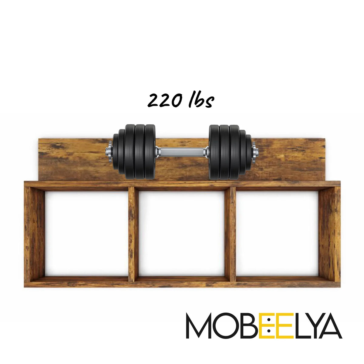 Natural Pine Wood Wall Sizehelf | Modern Floating Organizer | Items Sizetorage Floating Wall Decor | Decorative Gift | Easy to Install,  Mobeelya