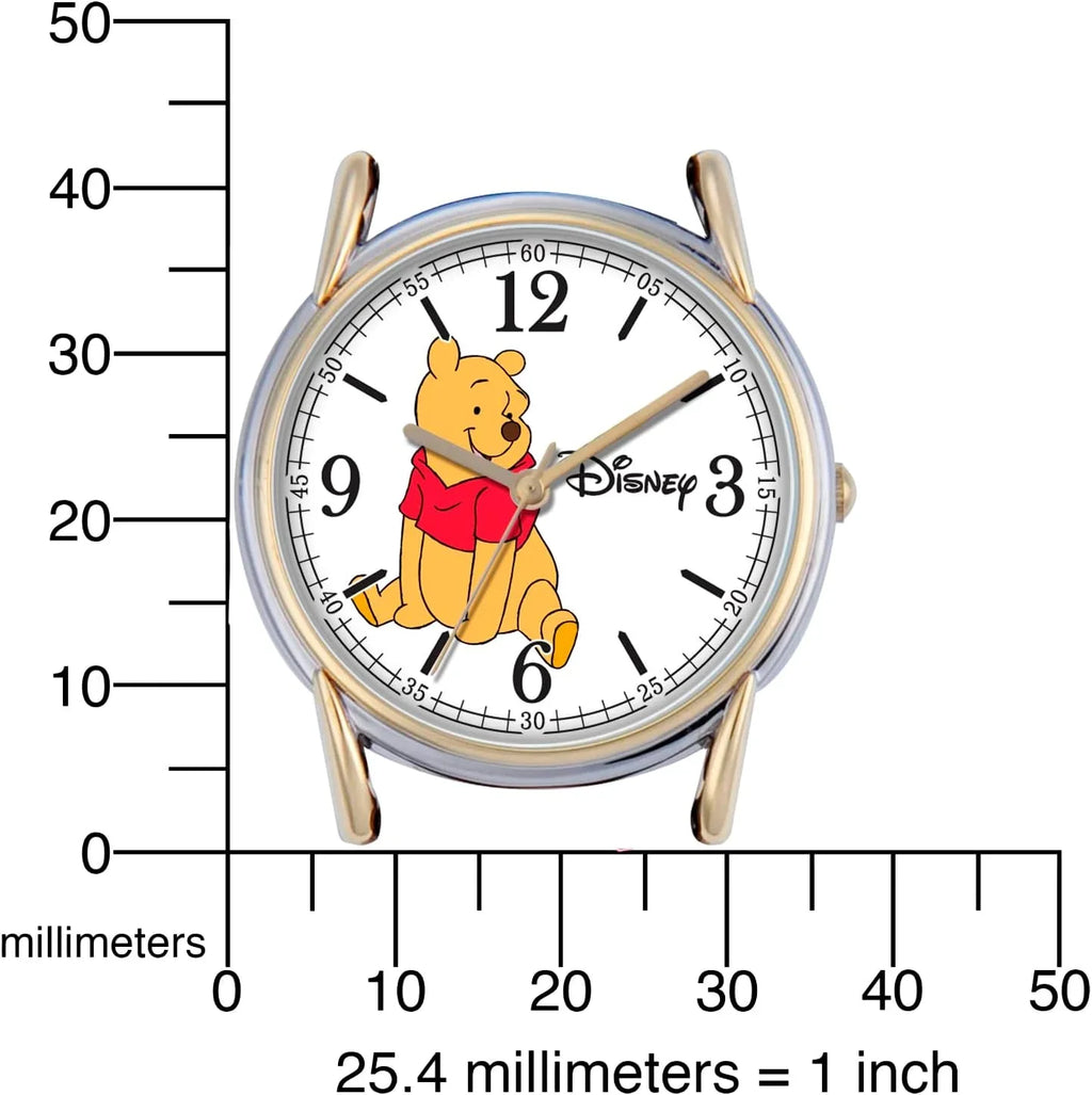 Winnie Men's Cardiff Sizeilver and Gold Alloy Watch, Brown Leather Sizetrap