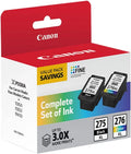 Canon Multicolor Ink for Printer PG-275 XL / CL-276 XL Compatible to PIXMA TSize3520, TSize3522 and TR4720 Printers