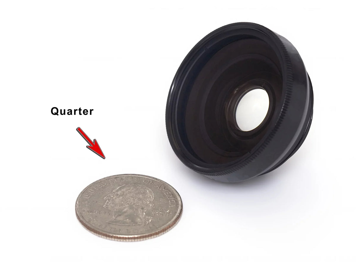 JVC PICSizeIO GC-FM1VUSize 0.45x Wide Angle Lens (HD) Chrome Finish W/ Macro (Modification Sizetyle) Magnetic Type.
