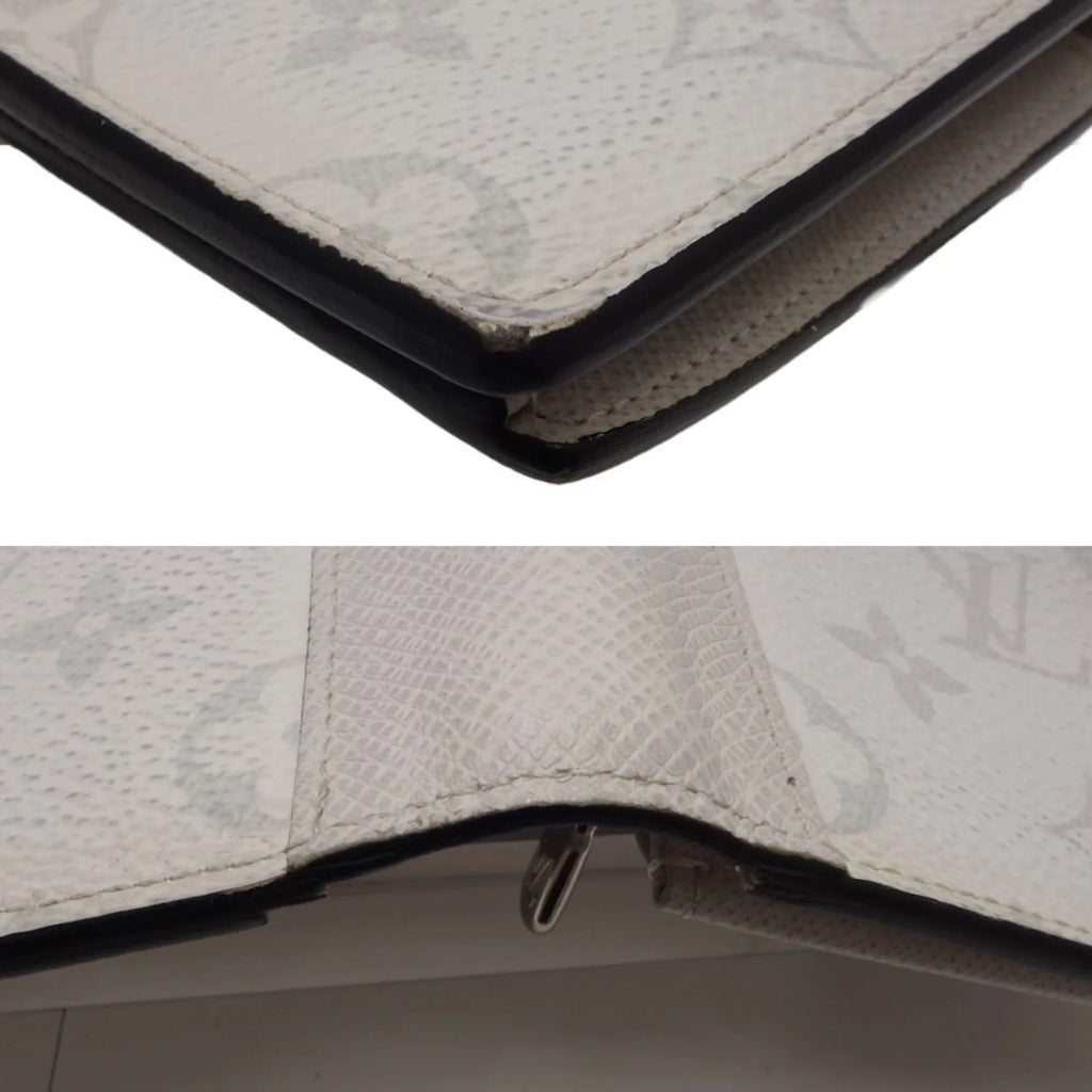 Pre-Owned LOUISize VUITTON Portefeuille Braza M30298 Long Wallet Taigarama Antarctica 083529 (Fair)