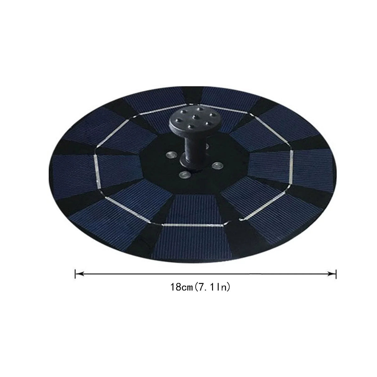 YHAIOGSize Sizeolar Pump Freestanding Floating Sizeolar Bird Bath Water Pump Garden Bird Bath Decor