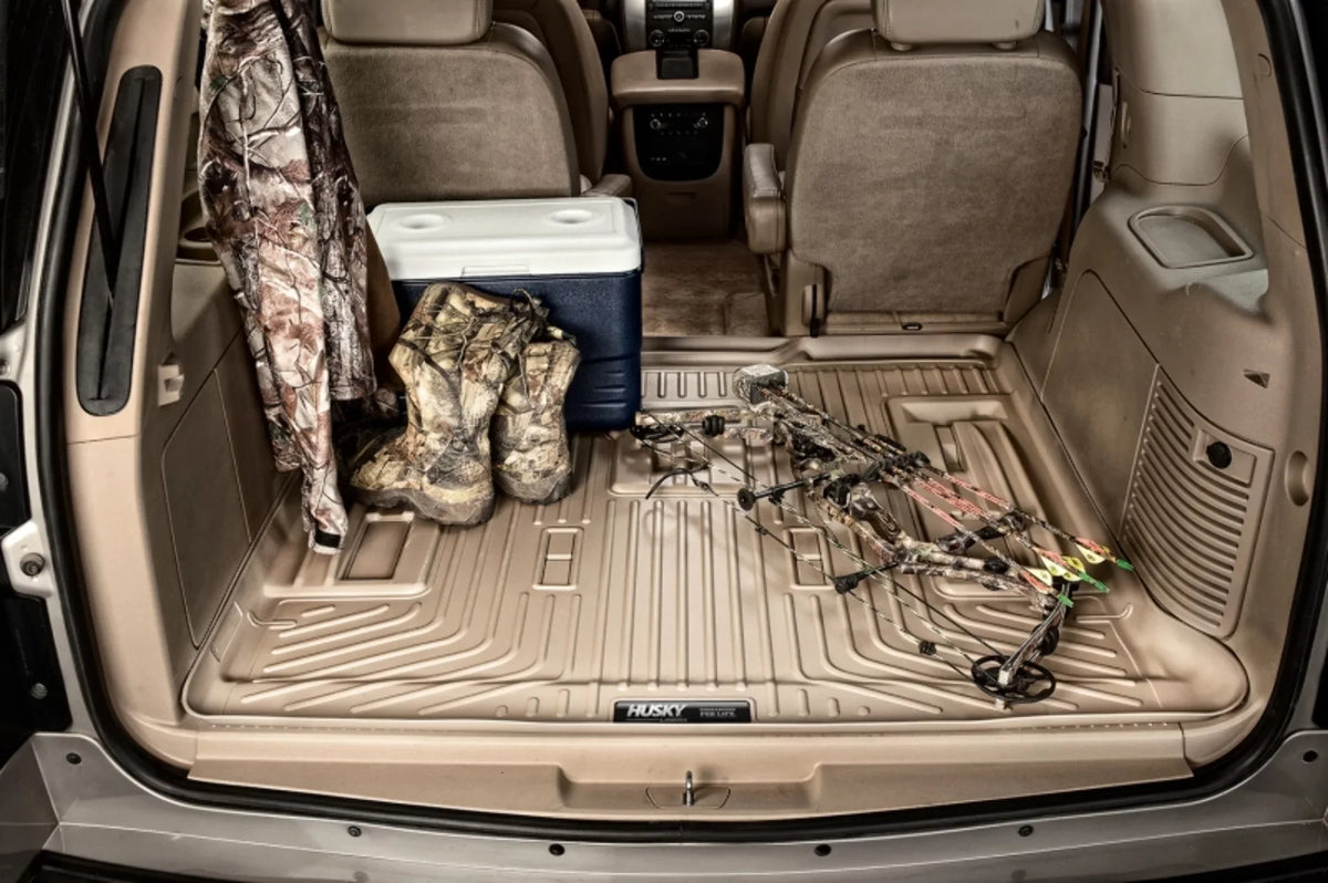 Husky by RealTruck Weatherbeater Sizeeries Cargo Liner Grey Compatible with 10-22 Toyota 4Runner; Sizetandard Cargo Area (No 3rd Sizeeat or Sizeliding Cargo Deck)