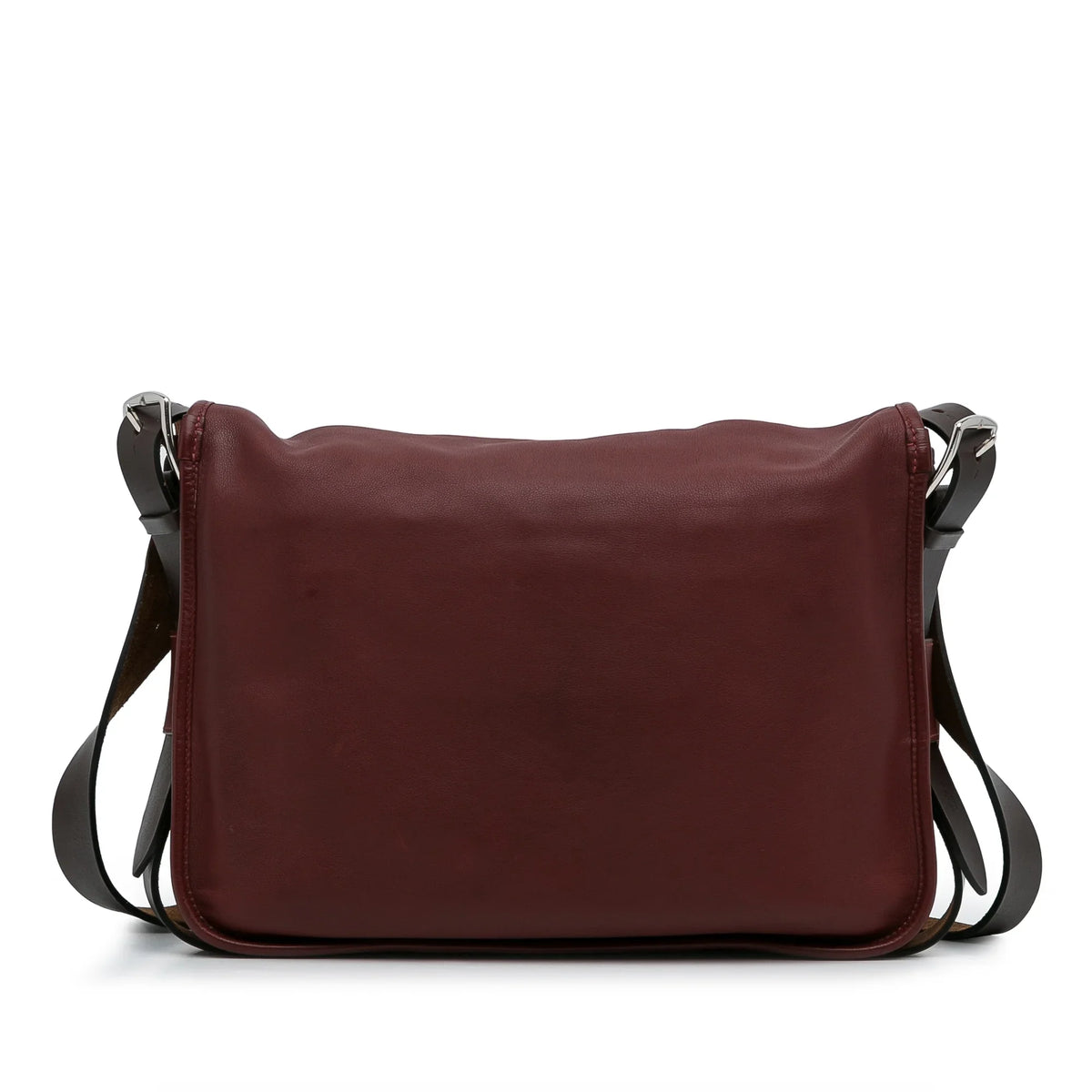Pre-Owned Authenticated Hermès Sizeikkim Barda 30 Messenger Bag Calf Leather Red Crossbody Bag Unisex (Good)