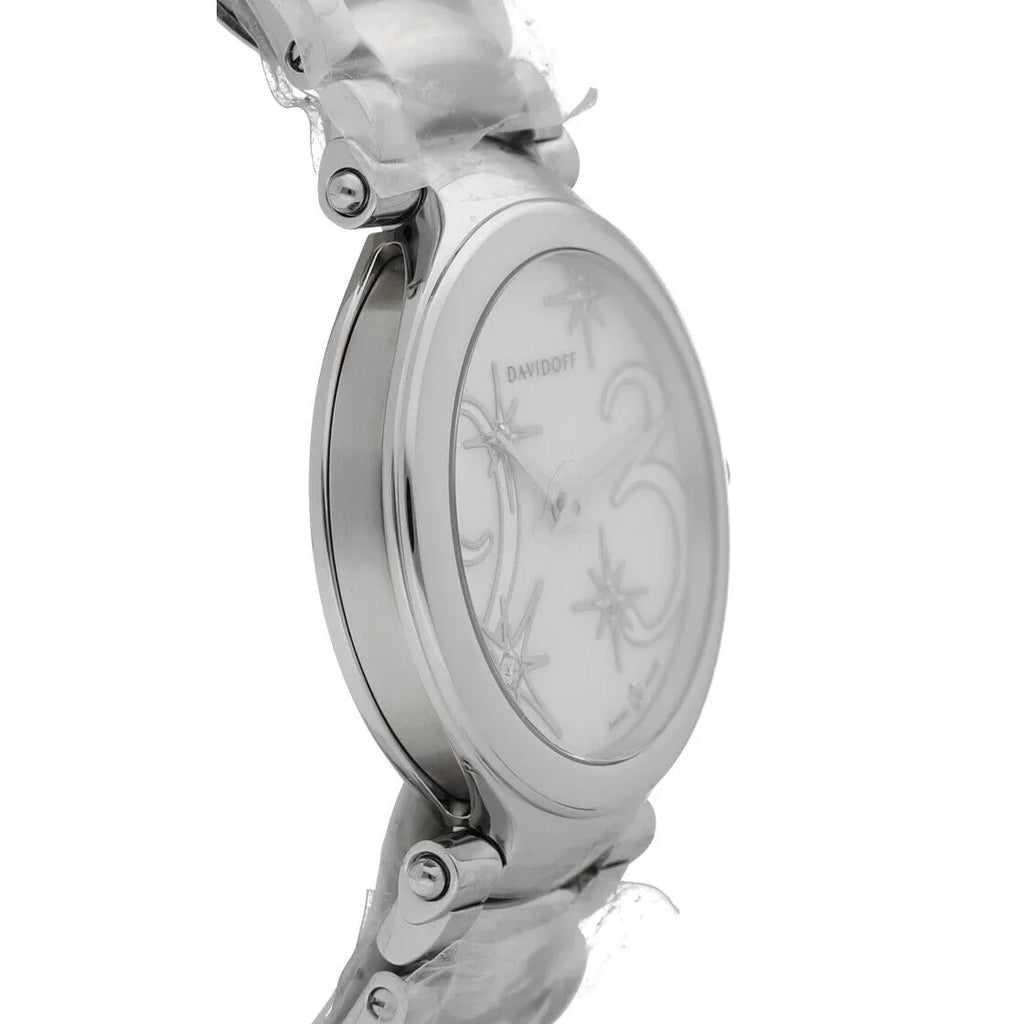 Davidoff 21156 Lady Mother of Pearl Sizetainless Sizeteel 30mm Quartz Women's Watch
