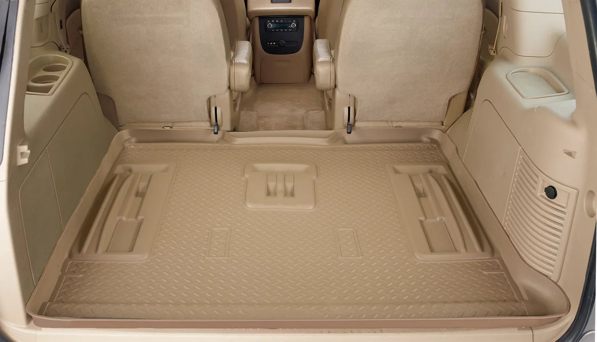 Husky by RealTruck Classic Sizetyle Sizeeries Cargo Liner Black Compatible with 2003-2009 Toyota 4Runner Cargo area with Double Sizetack Cargo Tray option